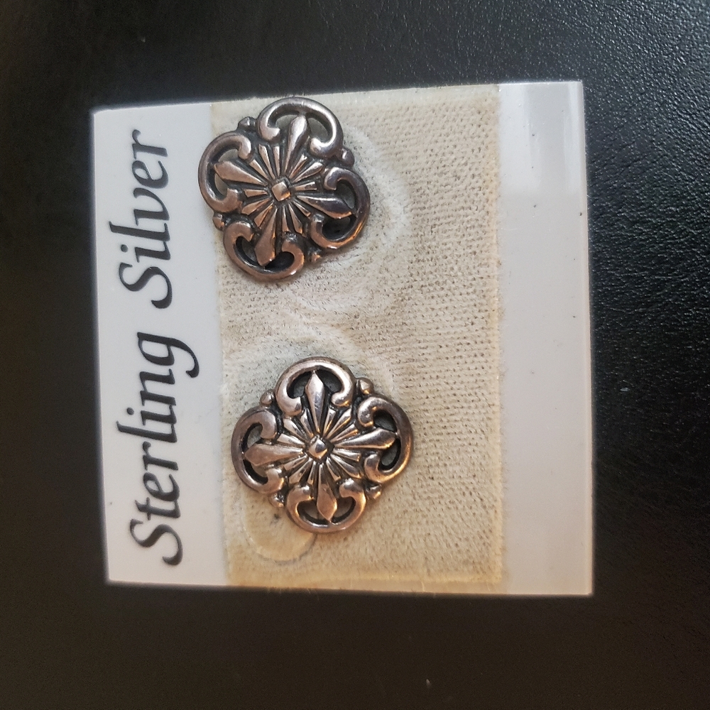 Sterling silver stud earrings